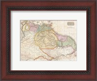 Framed 1814 Thomson Map of the West Indies Central America