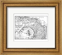 Framed Map of the Isthmus of Darien and Panama