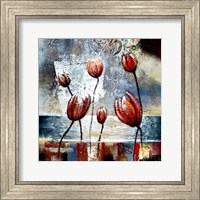 Framed Abstract Flowers