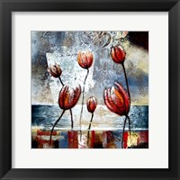 Framed Abstract Flowers