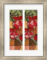 Framed 2-Up Stain Glass Floral II