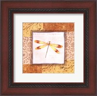 Framed Collaged Dragonflies IV