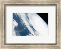 Framed 2011 Hurricane Katia off the Northeastern US from space