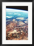 Framed Central Andes Mountains, from space