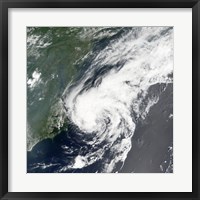 Framed Tropical Storm Beryl formed in the Northwestern Atlantic on July 18, 2006