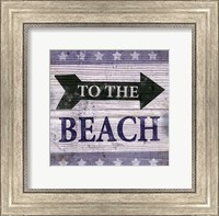 Framed Beach Signs VII