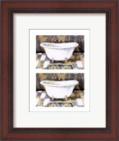 Framed 2up Shabby Chic bath III