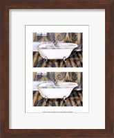 Framed 2up Shabby chic bath IV