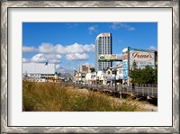Framed Boardwalk Stores, Atlantic City, New Jersey, USA