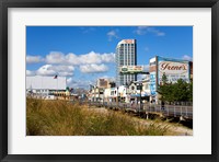 Framed Boardwalk Stores, Atlantic City, New Jersey, USA