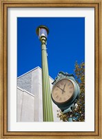Framed Clock on Atlantic Avenue, Atlantic City, New Jersey, USA