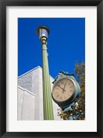 Framed Clock on Atlantic Avenue, Atlantic City, New Jersey, USA