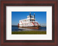 Framed Paddle Steamer on Lakes Bay, Atlantic City, New Jersey, USA