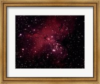 Framed Gaseous Nebula in Serpens