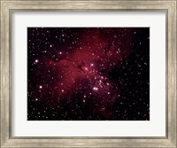 Framed Gaseous Nebula in Serpens