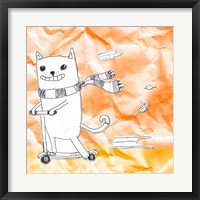 Framed Skateboarding Cat II