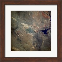 Framed Las Vegas viewed from space