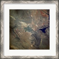 Framed Las Vegas viewed from space