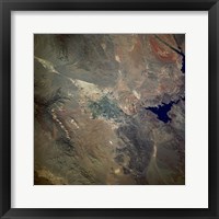 Framed Las Vegas viewed from space