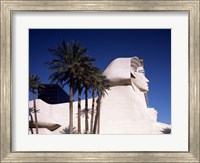 Framed Dramatic Sphynx at the Luxor Hotel Casino in Las Vegas Excalibur Hotel Turets, Las Vegas, Nevada