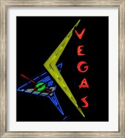 Framed Historic Vegas neon sign, Freemont Street, Las Vegas