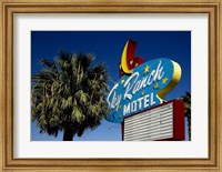 Framed Sky ranch motel sign
