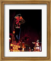 Framed Vegas Vic on Freemont Street in Las Vegas