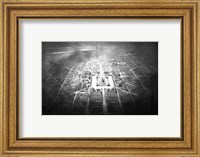 Framed Conceptual drawing for Independence Square, Washington DC