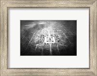 Framed Conceptual drawing for Independence Square, Washington DC