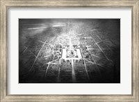 Framed Conceptual drawing for Independence Square, Washington DC