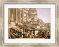 Framed Inauguration at the Capital