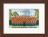 Framed Marine Band at the White house