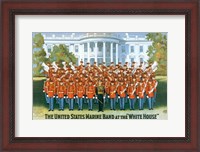 Framed Marine Band at the White house