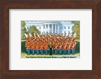 Framed Marine Band at the White house