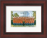 Framed Marine Band at the White house