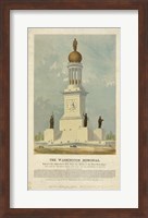 Framed Original concept for the Washington Monument