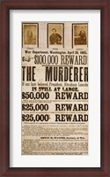 Framed Wanted Poster