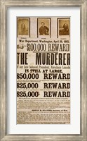 Framed Wanted Poster