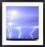 Framed Lightning over Oradea Romania