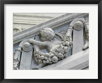 Framed Library of congress architecture detail child turned