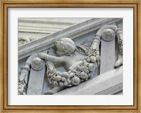 Framed Library of congress architecture detail child turned