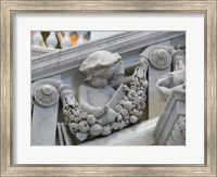 Framed Library of congress architecture detail child reading