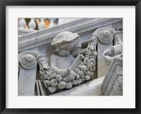 Framed Library of congress architecture detail child reading