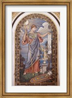 Framed Second Floor, East Corridor. Mosaic of Minerva library of congress washington