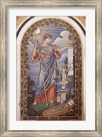 Framed Second Floor, East Corridor. Mosaic of Minerva library of congress washington
