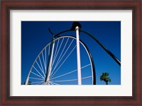 Framed Close-up of a Penny farthing bicycle, Santa Barbara, California, USA