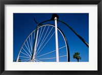 Framed Close-up of a Penny farthing bicycle, Santa Barbara, California, USA