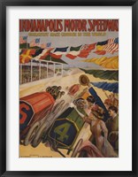 Framed Indianapolis Motor Speedway