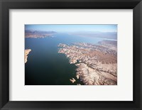 Framed Aerial view, Lake Mead near Las Vegas, Nevada and the Grand Canyon