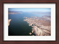 Framed Aerial view, Lake Mead near Las Vegas, Nevada and the Grand Canyon